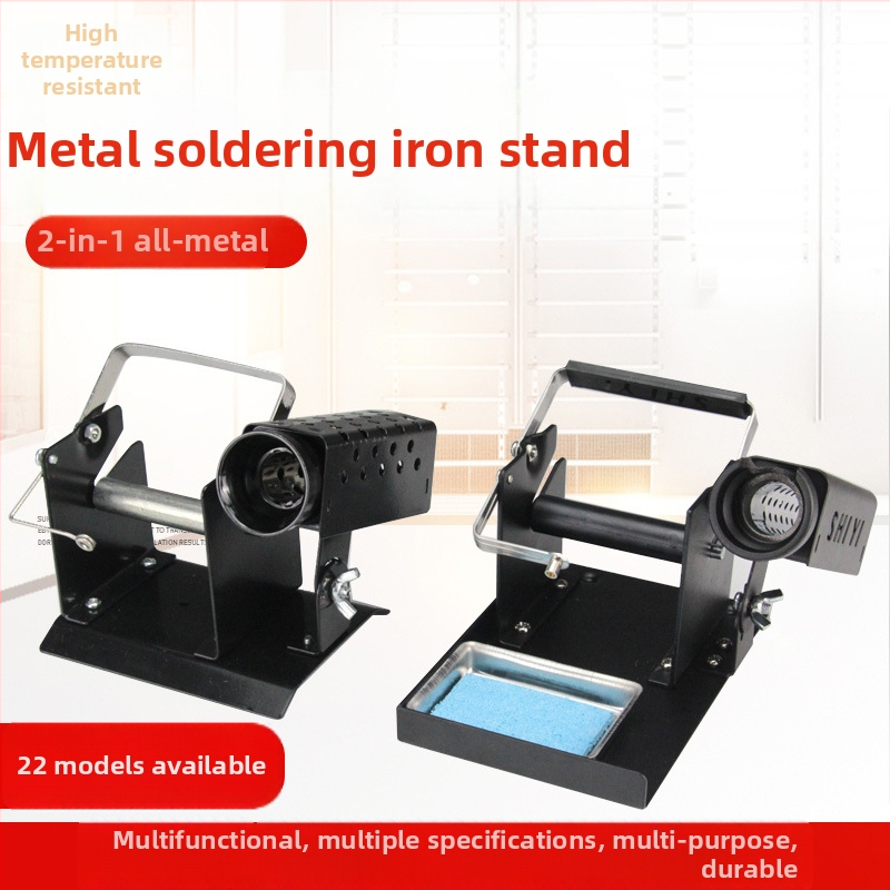 HB Celokovový stojan na spájkovanie – multifunkčný 3v1, ťažký, 936 stojan a držiak na spájkovací drôt