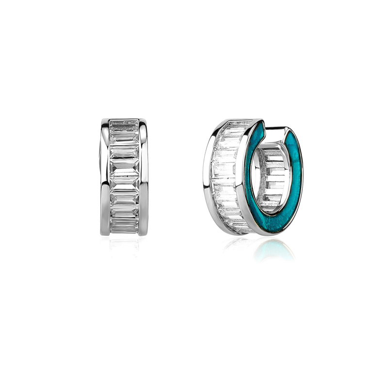 Naušnice s geometrijskim dizajnom, od bakra, unisex, proljeće 2023