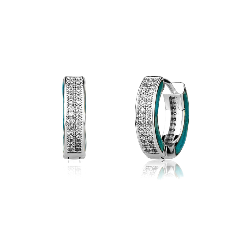 Naušnice s geometrijskim dizajnom, od bakra, unisex, proljeće 2023