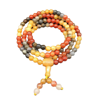 Natūralus jade apyrankė su apvaliais karoliukais, 108 karoliukų