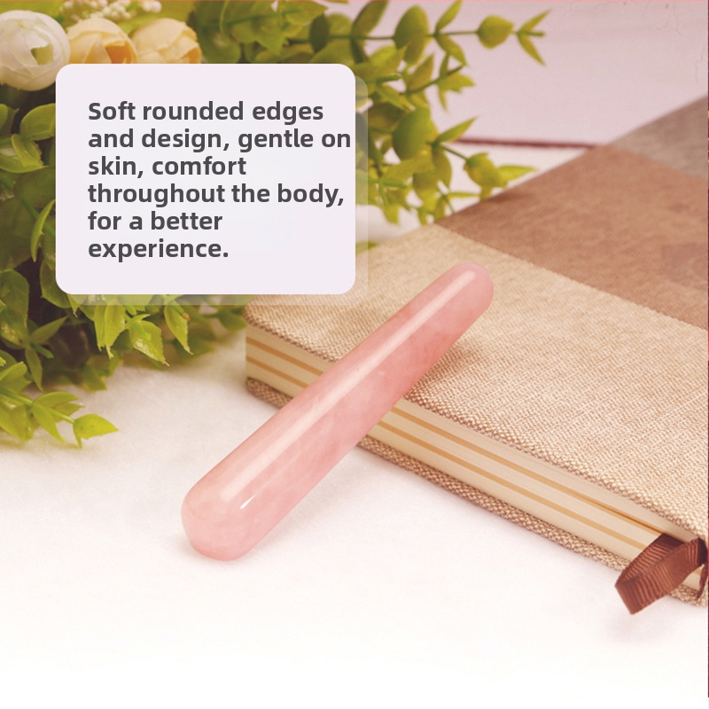 Širdies formos gua sha plokštė iš miltelinio kristalo veido masažui