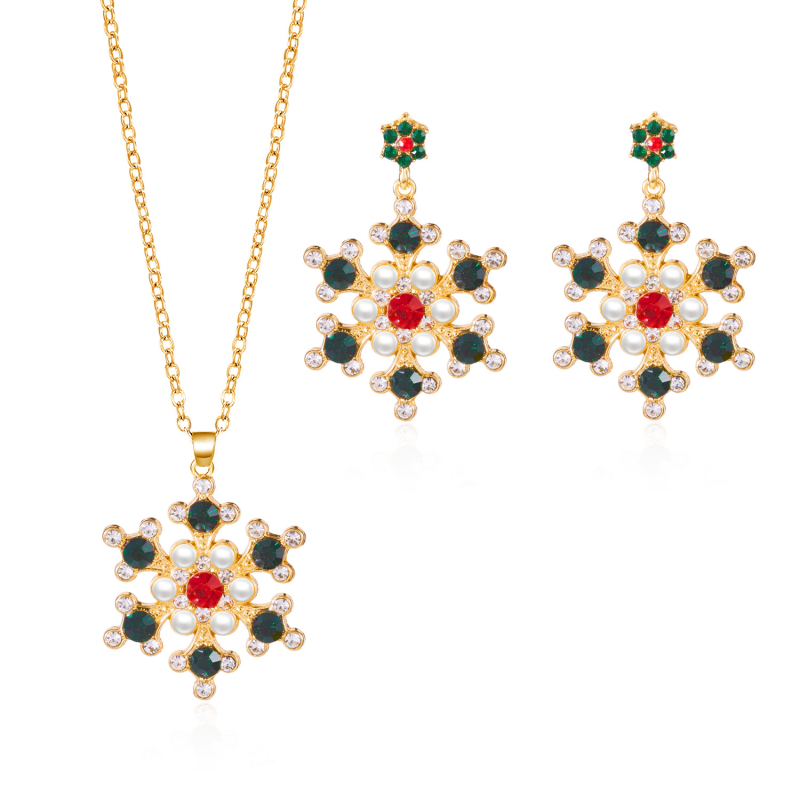 Geometrijski oblik, legura, elektroplatiranje, brenda Jue he, obični lanac, set ogrlice i naušnica za žene