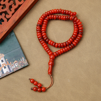 Tasbih molitveni biseri – 99 bisera, akril, klasični stil, Zima 2024