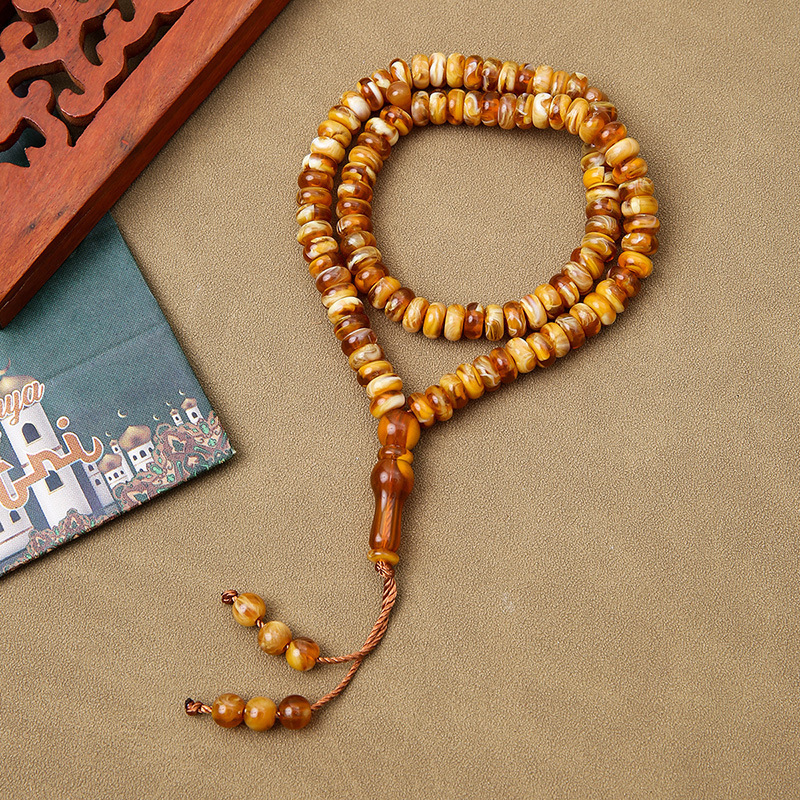 Tasbih molitveni biseri – 99 bisera, akril, klasični stil, Zima 2024