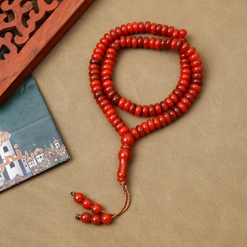Tasbih molitveni biseri – 99 bisera, akril, klasični stil, Zima 2024