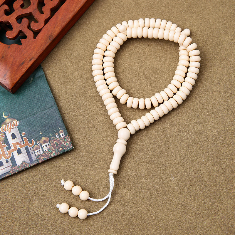 Tasbih molitveni biseri – 99 bisera, akril, klasični stil, Zima 2024