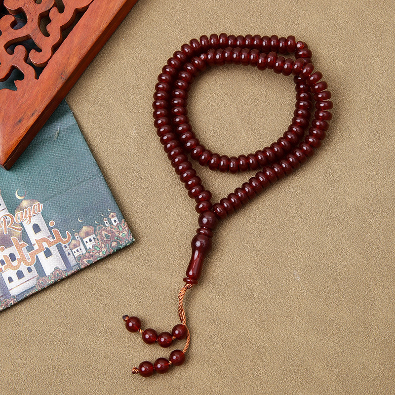 Tasbih molitveni biseri – 99 bisera, akril, klasični stil, Zima 2024