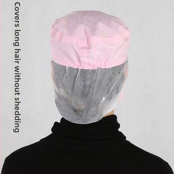 Unisex kepurė maisto aptarnavimui, plokščias viršus, trumpas snapas, medvilnė, lygi audinys