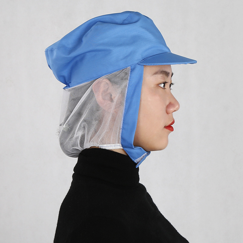 Unisex kepurė maisto aptarnavimui, plokščias viršus, trumpas snapas, medvilnė, lygi audinys