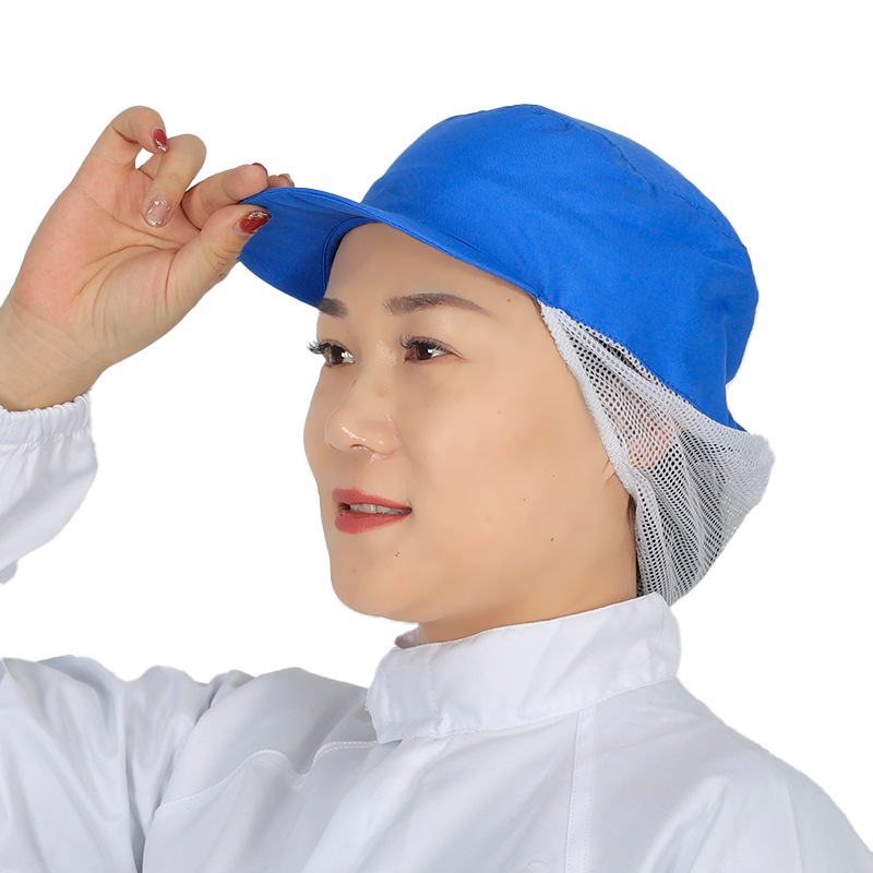 Unisex kepurė maisto aptarnavimui, plokščias viršus, trumpas snapas, medvilnė, lygi audinys