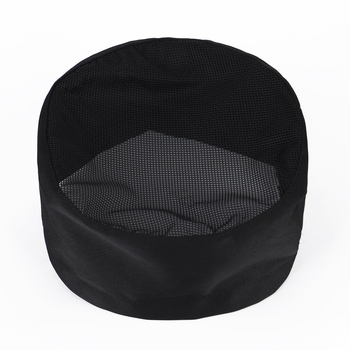 Unisex šefų kepurė, plokščias viršus, poliesteris, spausdintas logotipas, restoranams ir virtuvėms