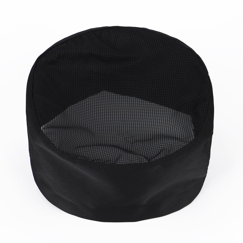 Unisex šefų kepurė, plokščias viršus, poliesteris, spausdintas logotipas, restoranams ir virtuvėms