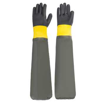 Biškopības aizsargcimdi ar garām piedurknēm – PVC, normāla biezums, caurduršanas un nodiluma izturība, ūdensizturīgs