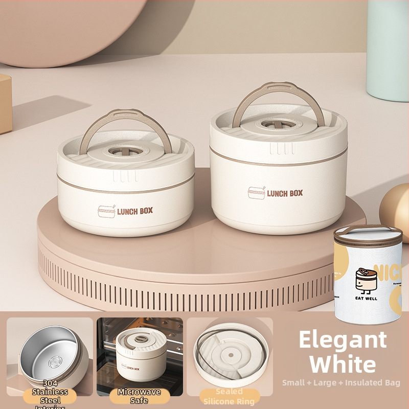 Roostevabast terasest lõunakarb, ümmargune, 1–2 L maht, mitmekihiline kaanega, isoleeritud ja mikrolaineohutu