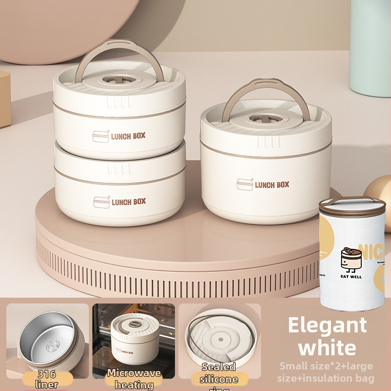 Roostevabast terasest lõunakarb, ümmargune, 1–2 L maht, mitmekihiline kaanega, isoleeritud ja mikrolaineohutu