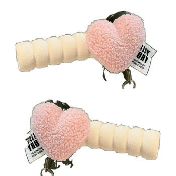 Durų rankenos apsauga su anti-statiniu širdies dizainu, pusės piršto stilius, Lycra cotton audinys, tinka miegamajam ir vaikų kambariui