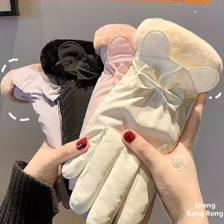 Moterų žieminiai pirštinės elektrinio dviračio važiavimui – atsparūs vandeniui, Ice Silk ir medvilnės audinys, Flip-cover stilius, 2025 m. leidimas