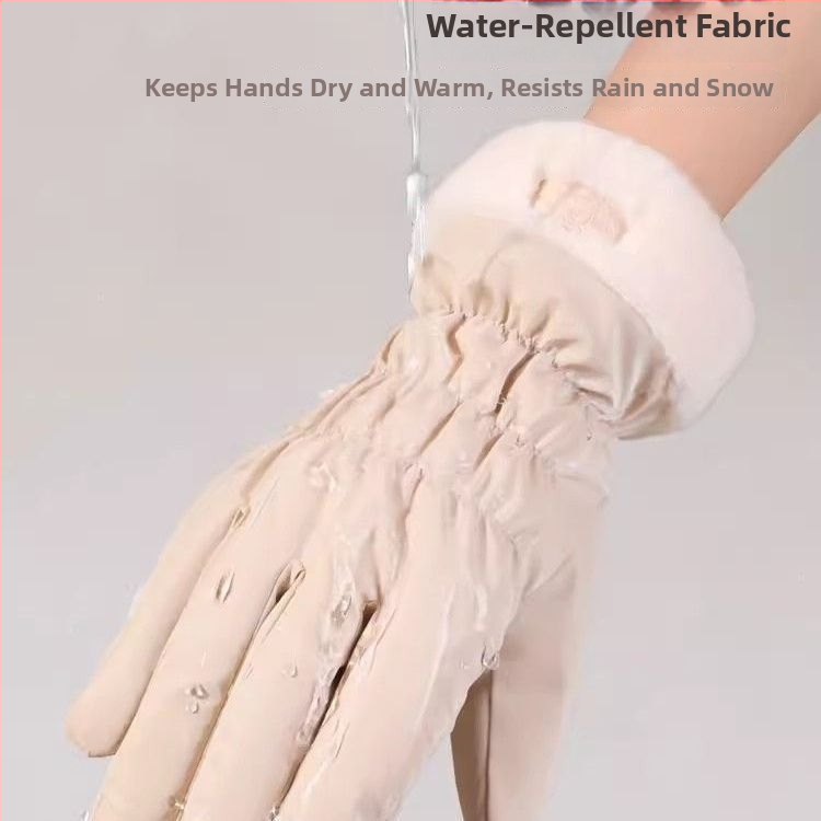 Moterų žieminiai pirštinės elektrinio dviračio važiavimui – atsparūs vandeniui, Ice Silk ir medvilnės audinys, Flip-cover stilius, 2025 m. leidimas