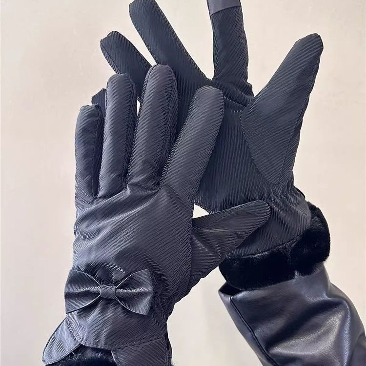 Moterų žieminiai pirštinės elektrinio dviračio važiavimui – atsparūs vandeniui, Ice Silk ir medvilnės audinys, Flip-cover stilius, 2025 m. leidimas