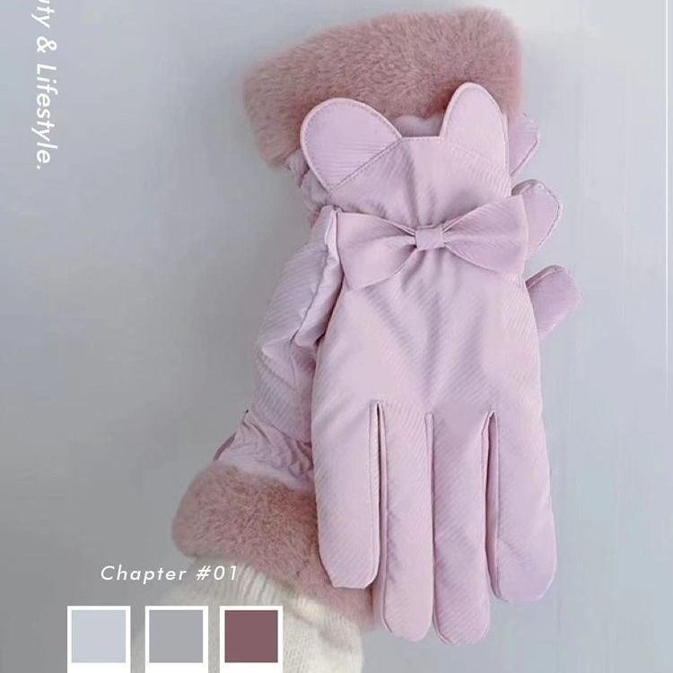 Moterų žieminiai pirštinės elektrinio dviračio važiavimui – atsparūs vandeniui, Ice Silk ir medvilnės audinys, Flip-cover stilius, 2025 m. leidimas