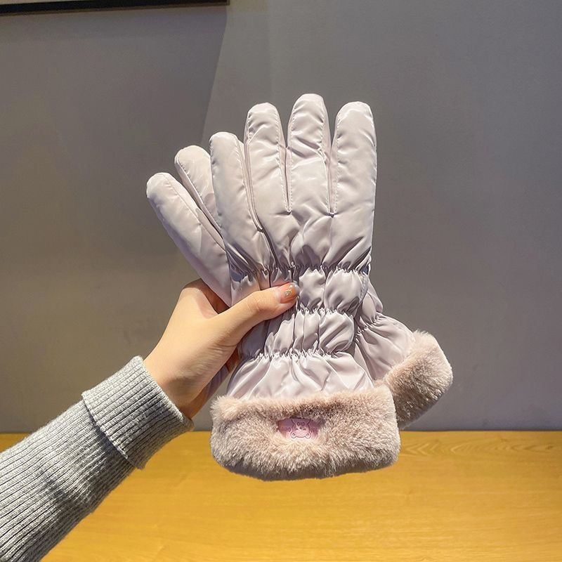 Moterų žieminiai pirštinės elektrinio dviračio važiavimui – atsparūs vandeniui, Ice Silk ir medvilnės audinys, Flip-cover stilius, 2025 m. leidimas