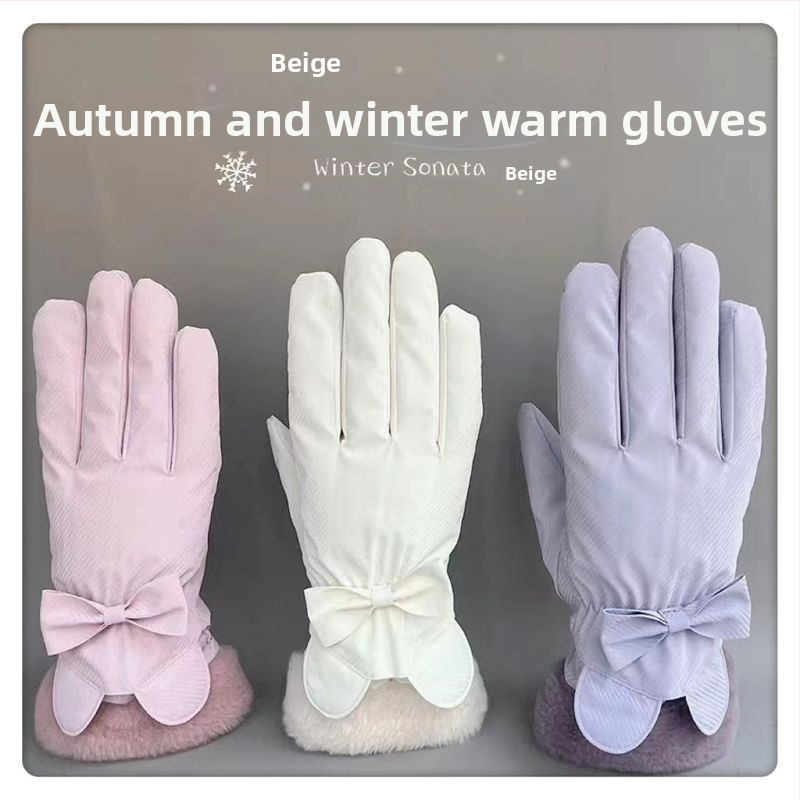 Moterų žieminiai pirštinės elektrinio dviračio važiavimui – atsparūs vandeniui, Ice Silk ir medvilnės audinys, Flip-cover stilius, 2025 m. leidimas