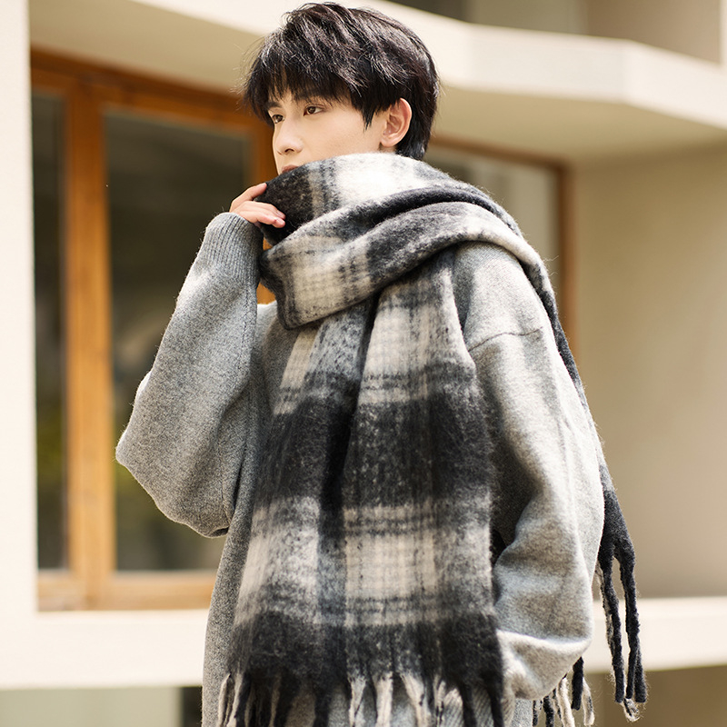 Muški zimski šal, topao i debeli, za vanjsku odjeću, 2025 novi model