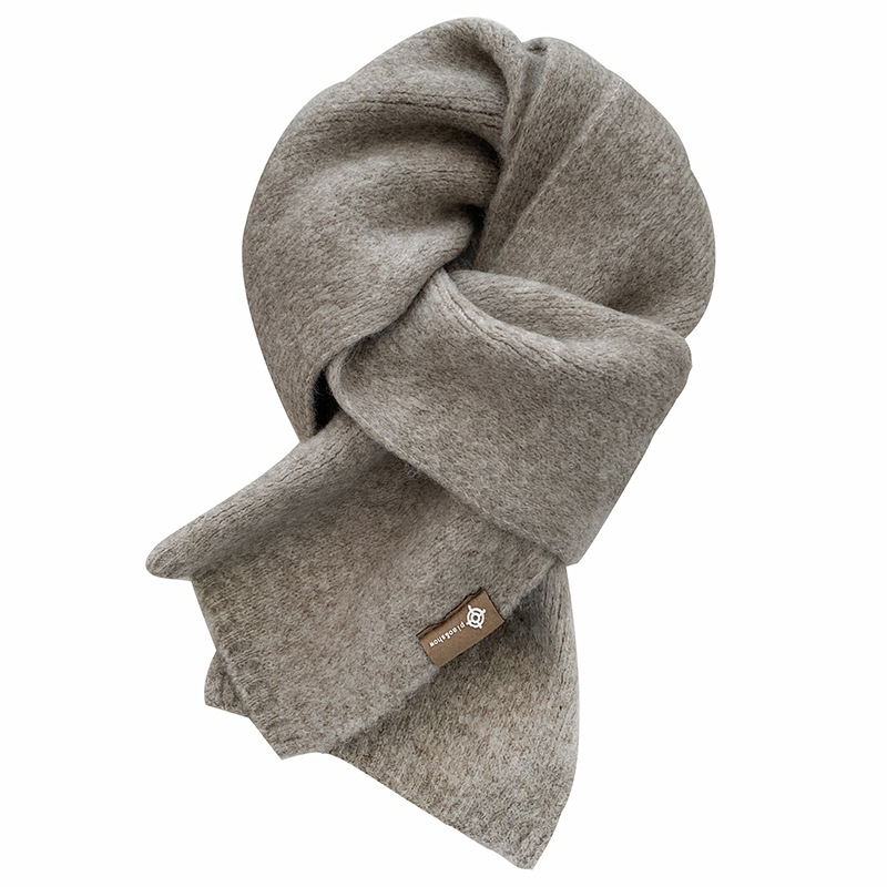 Unisex pleteni šal u korejskom stilu, umjetni kašmir, topao zimski dodatak, poliester 85% / vuna 15%