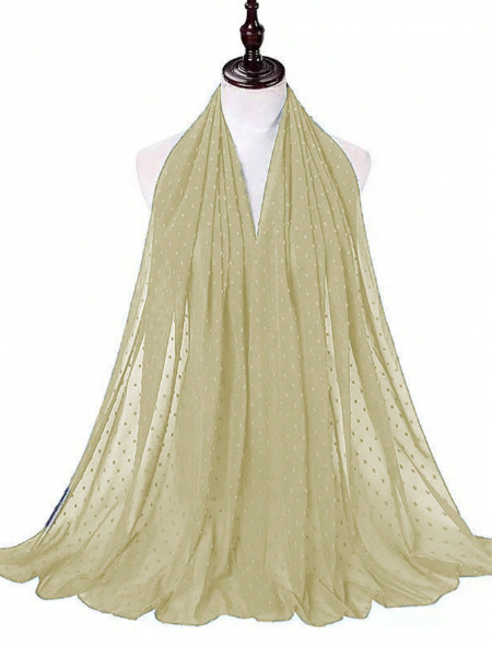 Dodatna oprema za šalove – šal od šifona, na skladištu, podrijetlo Zhejiang, pogodno za sva godišnja doba, prilagodljivo, izdanje zima 2025