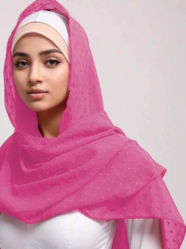 Dodatna oprema za šalove – šal od šifona, na skladištu, podrijetlo Zhejiang, pogodno za sva godišnja doba, prilagodljivo, izdanje zima 2025