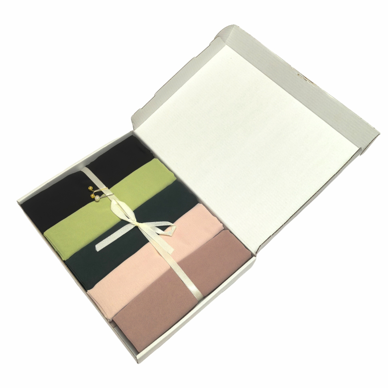 Šal od bisernog šifona, jednobojan, za ljeto, izdanje jeseni 2025