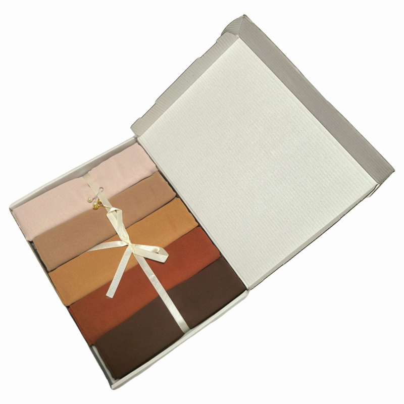 Šal od bisernog šifona, jednobojan, za ljeto, izdanje jeseni 2025