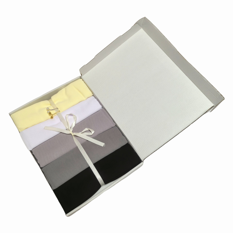 Šal od bisernog šifona, jednobojan, za ljeto, izdanje jeseni 2025