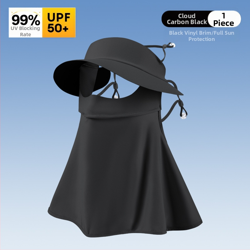 Mască de protecție solară pentru femei — respirabilă, protecție UV, acoperire completă a feței, fibră de poliester