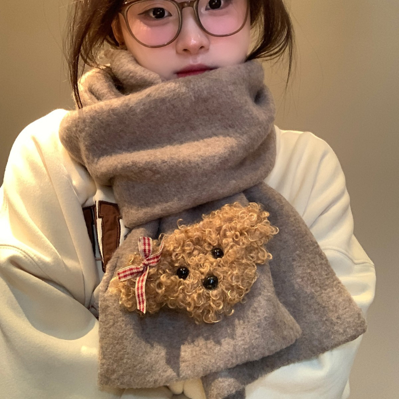 Ženski pleteni šal – zimska toplina, zaštita vrata, korejski stil, porijeklo Zhejiang