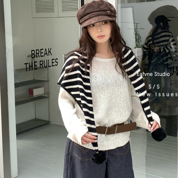 Триъгълен вълнен шал - 100% вълна, плетен, затопля през зимата