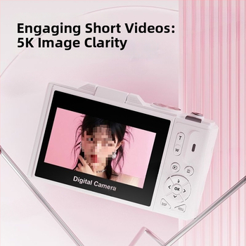 Безогледална цифрова камера, 75-мегапикселна, 18x оптично увеличение, microSD съхранение