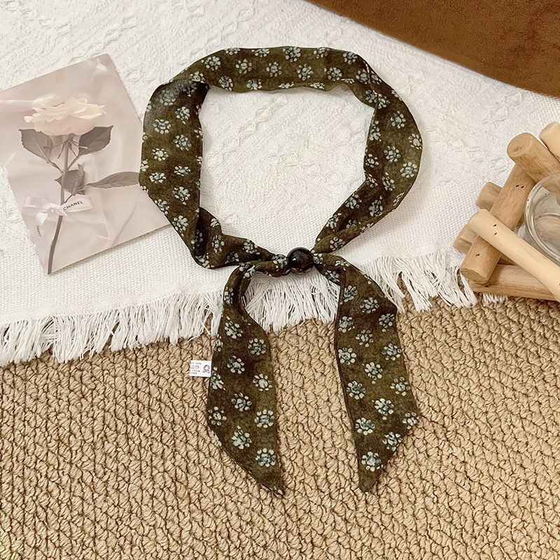 Poliesterska šal Cashew Flower Plaid s ogrlicom i kaišem za struk, Twill tkanina, personalizirani stil, jesen 2025