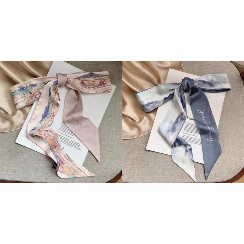 Шал за глава и аксесоар за коса от изкуствена коприна, плоско тъкане, лято, Ordinary, пролет 2025