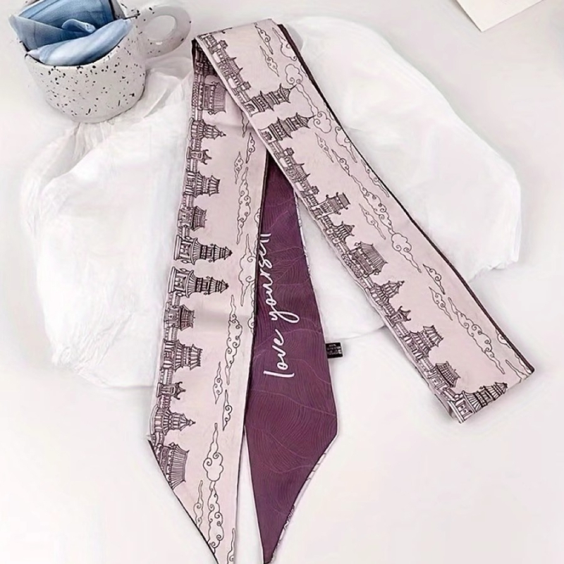 Шал за глава и аксесоар за коса от изкуствена коприна, плоско тъкане, лято, Ordinary, пролет 2025