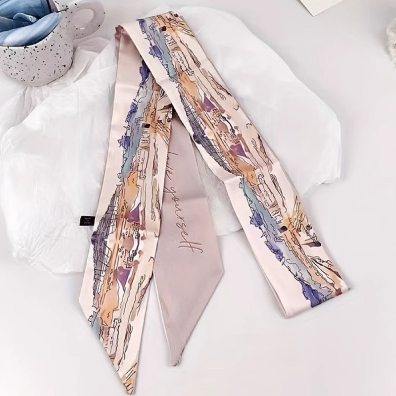 Шал за глава и аксесоар за коса от изкуствена коприна, плоско тъкане, лято, Ordinary, пролет 2025