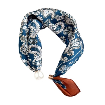 Négyzet alakú poliészter sál, sík szövés, eredeti dizájn, nyomtatás, tavaszi 2025 megjelenés