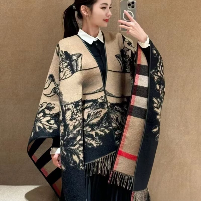 Kašmiiri šall ruuduline muster, warp kudum, jacquard tööd, talvine soojus