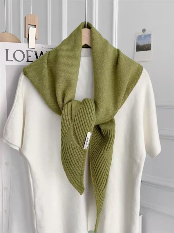 Koreai stílusú, magas minőségű kötött háromszög sál nőknek, pamut, kézi horgolás, geometriai mintázat, melegen tart (télen, tavasszal, ősszel)