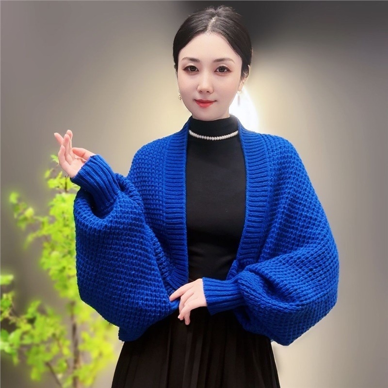 Waffel mintás kardigán hosszú ujjú, csíkos minta, meleg kötött