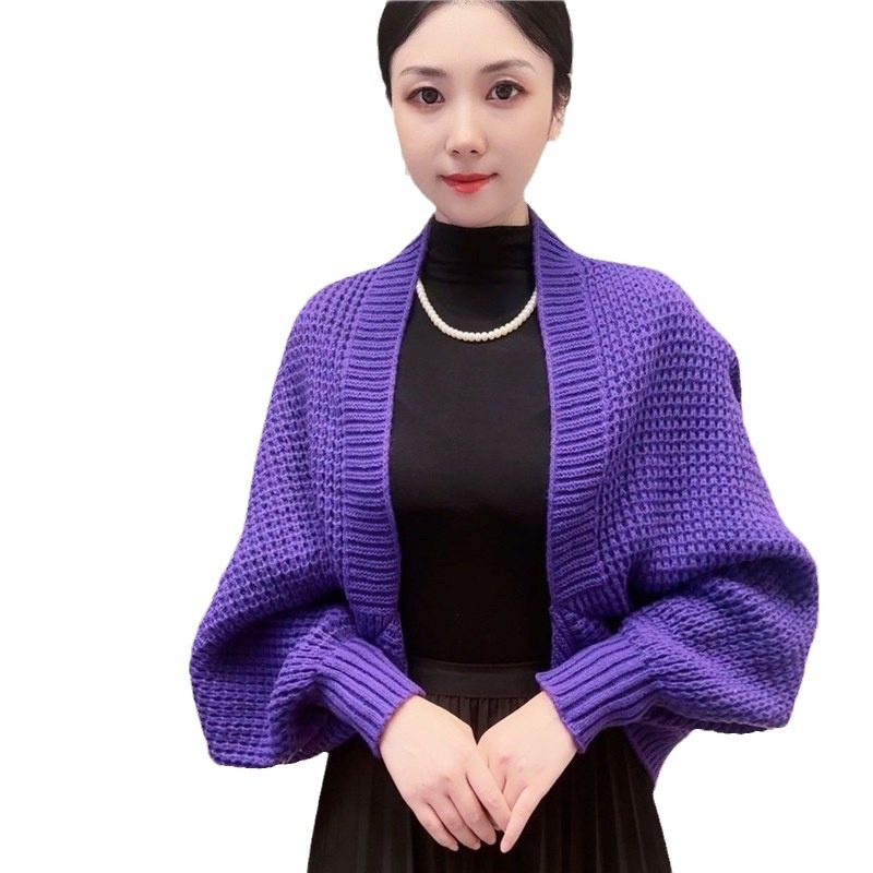 Waffel mintás kardigán hosszú ujjú, csíkos minta, meleg kötött