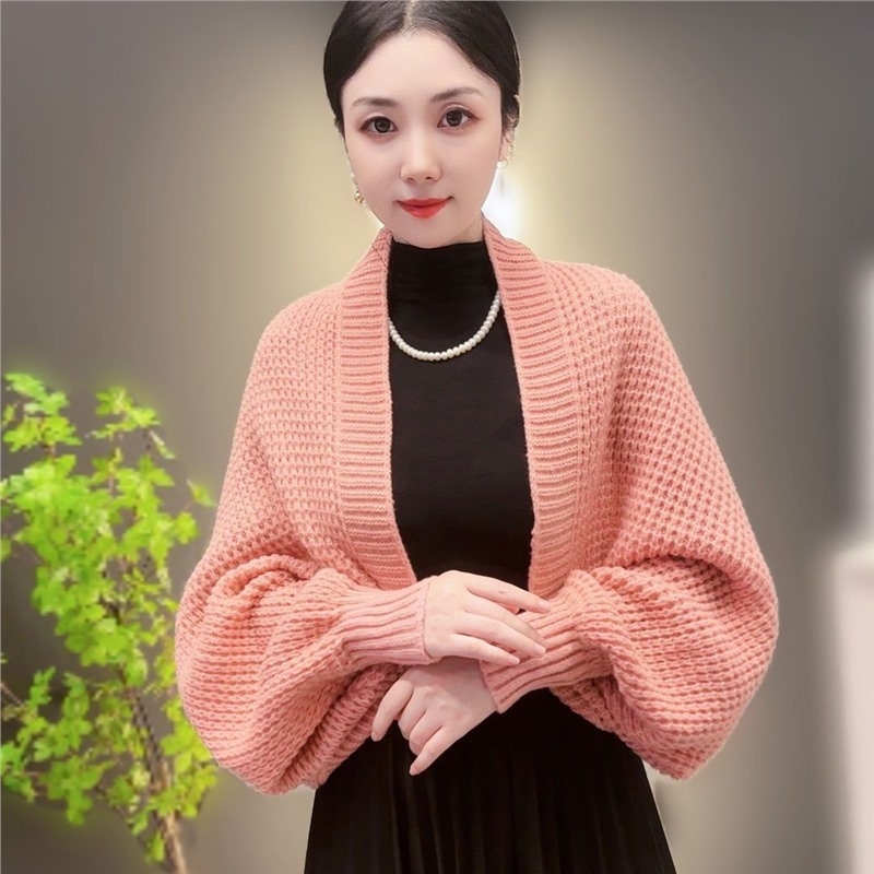 Waffel mintás kardigán hosszú ujjú, csíkos minta, meleg kötött