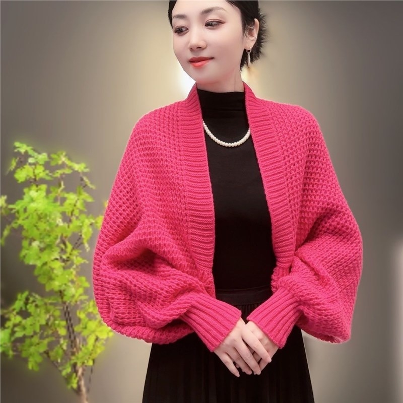 Waffel mintás kardigán hosszú ujjú, csíkos minta, meleg kötött