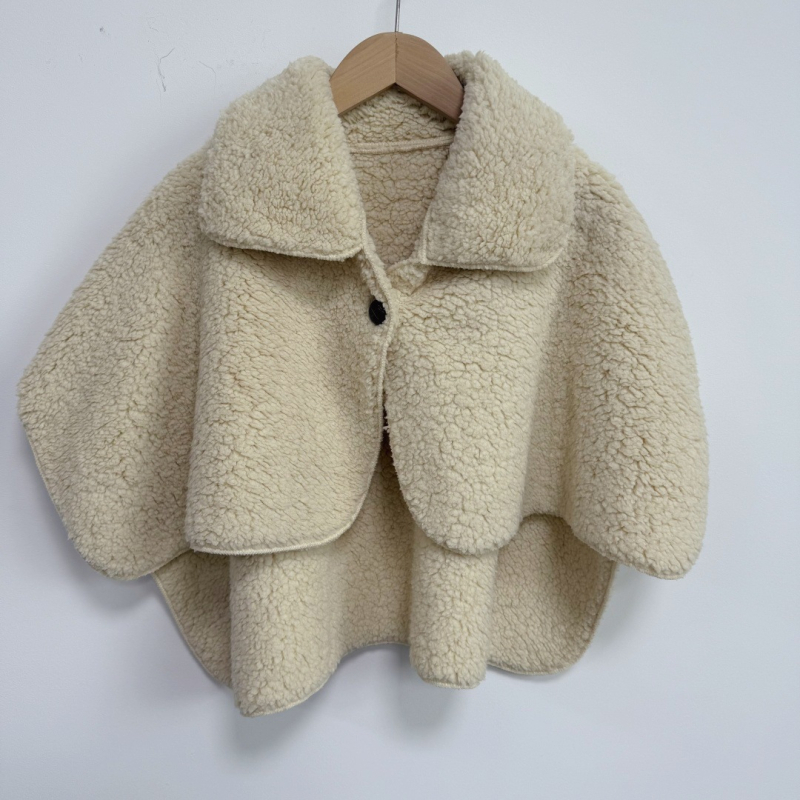 Női termosál-sál-köpeny poliészterből, téli használatra, védelem a nyakra, vállakra és derékra