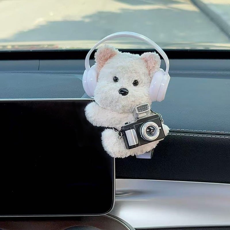 Auto iekšējās dekorācijas figūra ar West Highland terjera kucēnu uz paneļa, mūsdienīgs stils; universālais modelis (Materiāls: Universālais modelis; Stils: Mūsdienīgs; Produkta numurs AL979290027636; Funkcija: Universālais modelis)